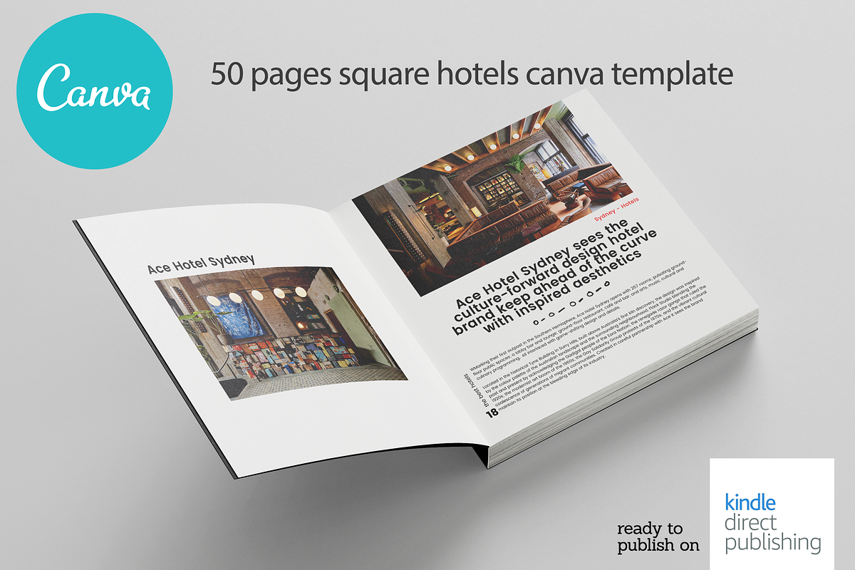 Canva Best Hotel Square Mag Template, a Magazine Template by DeLaGranSiete (Photo 9 of 13)