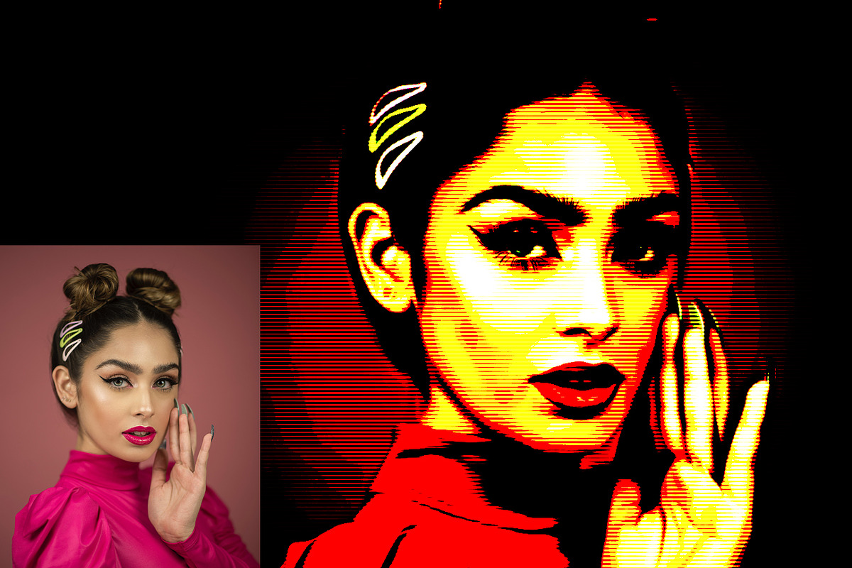 Pop Art Effect Photoshop Action, an Action Add-On by MRI STUDIO (Photo 3 of 20)