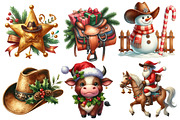 Christmas western clipart, an Illustration by Designworld (Thumbnail 2 of 6)