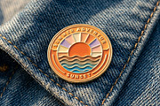 Summer Adventur Sunset Ocean Waves, a Branding & Logo Template by Saba Vector (Thumbnail 3 of 3)