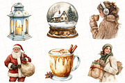 Cozy White Christmas Clipart, an Illustration by OK Design (Thumbnail 5 of 5)