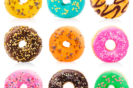 Donuts isolated containing food, donuts, and cake