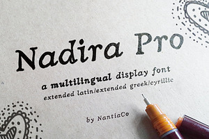 Nadira Pro Latin Cyrillic Greek font, a Font by Greek fonts by nantia.co