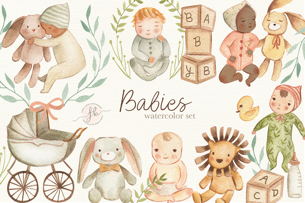 Watercolor Bundle, an Animal Illustration by Flora+Bear (Photo 15 of 32)