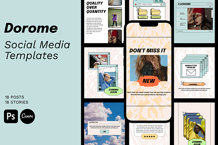 Old Computer Instagram Template, a Social Media Template by Bonumo