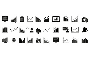 Business Analytics And Data Icons, an Object Illustration by Gentle Studio