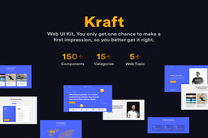 Kraft Web UI Kit, an UI Kit Template by Lumina_ui_ux202
