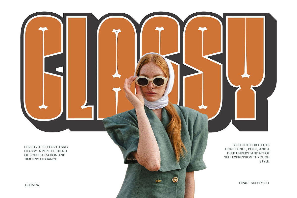 Delimpa 3D, a Sans Serif Font by Craft Supply Co. (Photo 4 of 8)