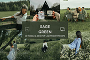 10 Sage Green Lightroom Presets, a Preset Add-On by MEPRESETS (Thumbnail 1 of 7)
