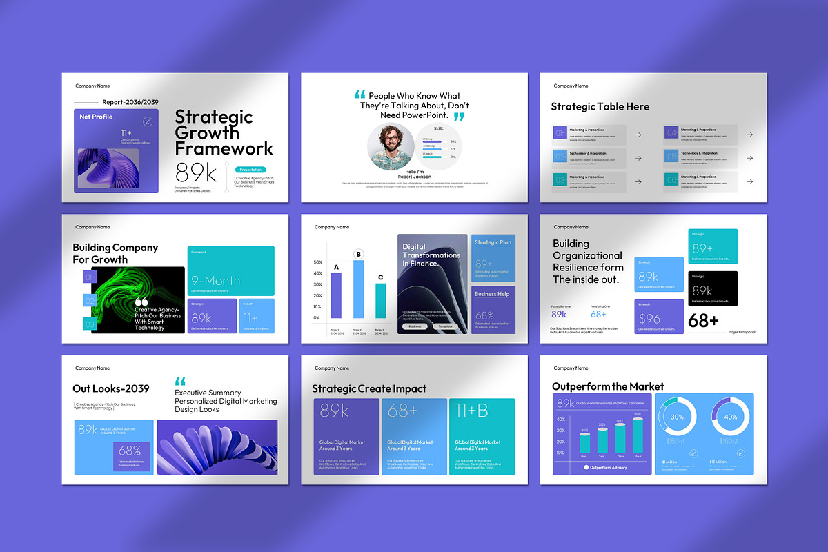 Strategic Growth Framework, a Presentation Template by Soraclod (Photo 5 of 9)