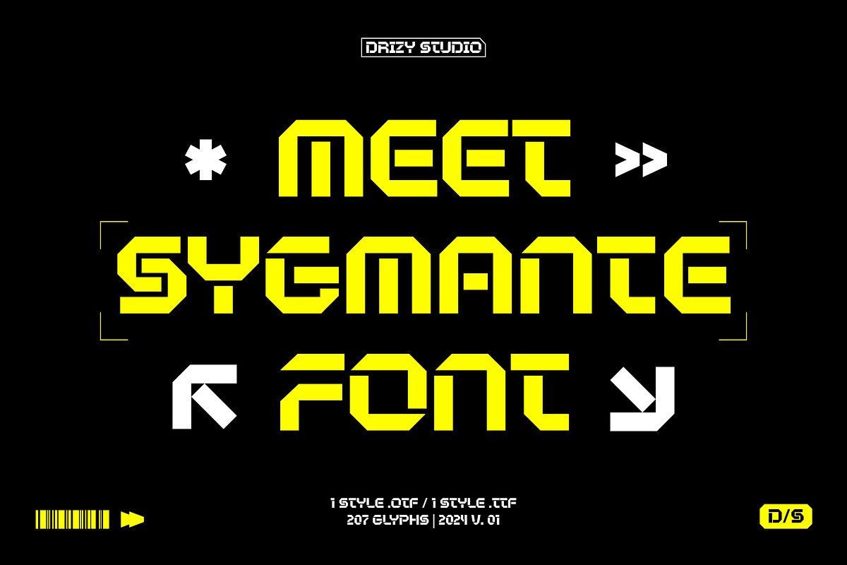 Sygmante – Modern Sci-Fi Display, a Sans Serif Font by Drizy (Photo 2 of 10)