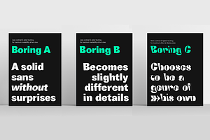 Boring Sans 30 Fonts