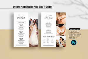 Wedding Photography Price List, a Flyer Template by retrographix