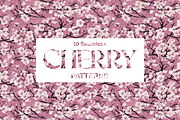 10 Cherry Blossom Patterns, a Pattern Graphic by Motifs (Thumbnail 6 of 12)