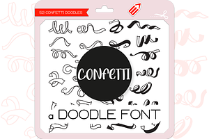 Confetti Doodles - Dingbats Font