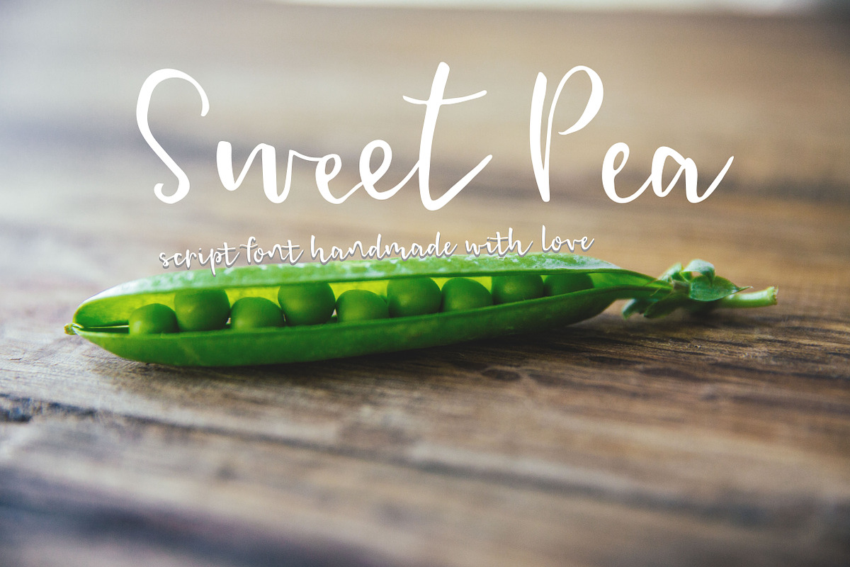 Sweet Pea - Handmade Script Font