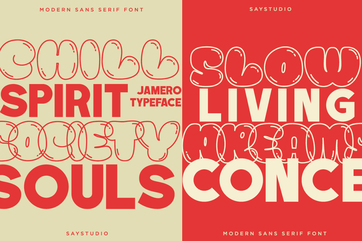 Jamero - Modern Sans Font, a Sans Serif Font by Say Studio (Photo 2 of 13)