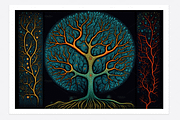 Sati Collection · Sacred Trees, a Decorative Illustration by milatovar (Thumbnail 5 of 14)