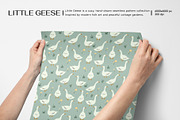Little Geese Seamless Patterns, a Pattern Graphic by Alona Savchuk (Thumbnail 2 of 7)