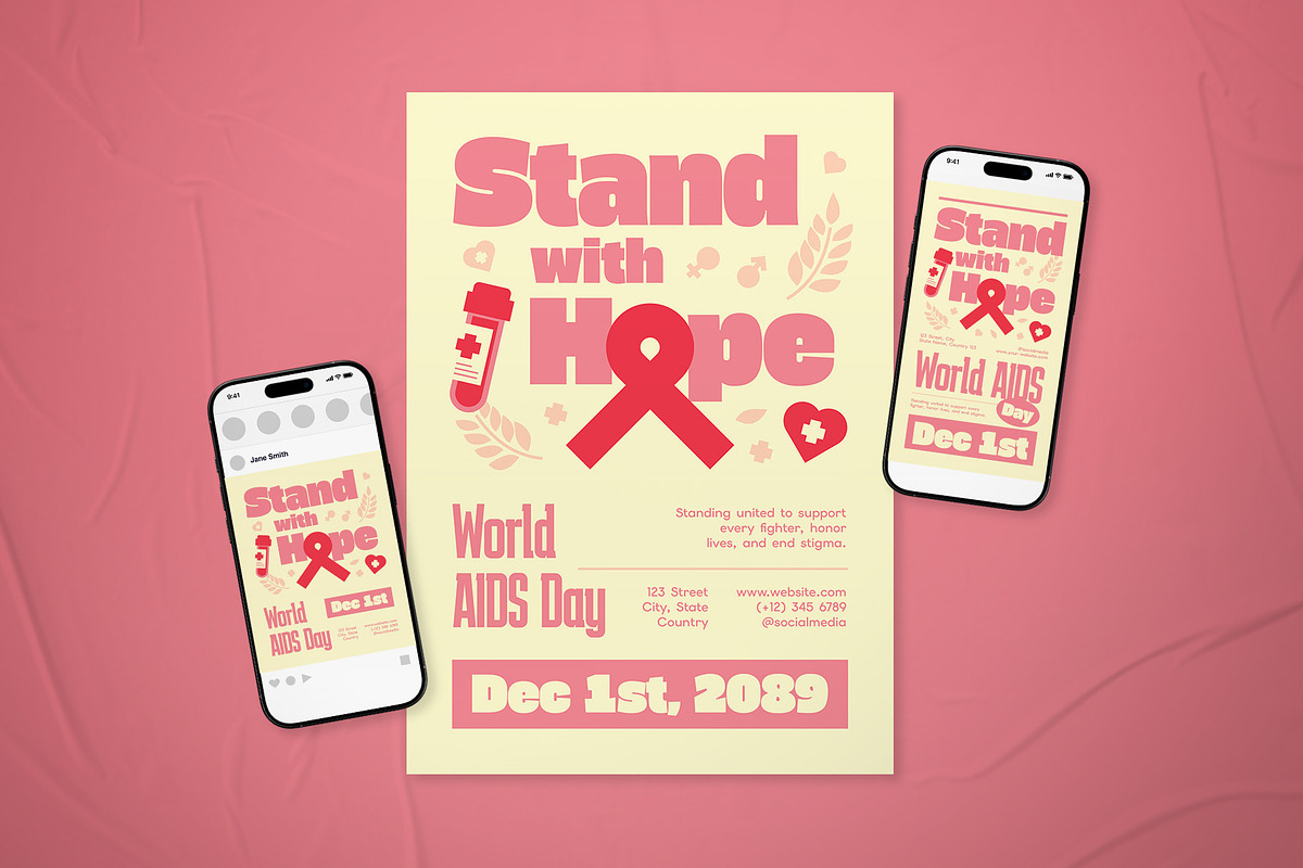 World AIDS Day Flyer Set, a Flyer Template by The Good Store (Photo 1 of 2)