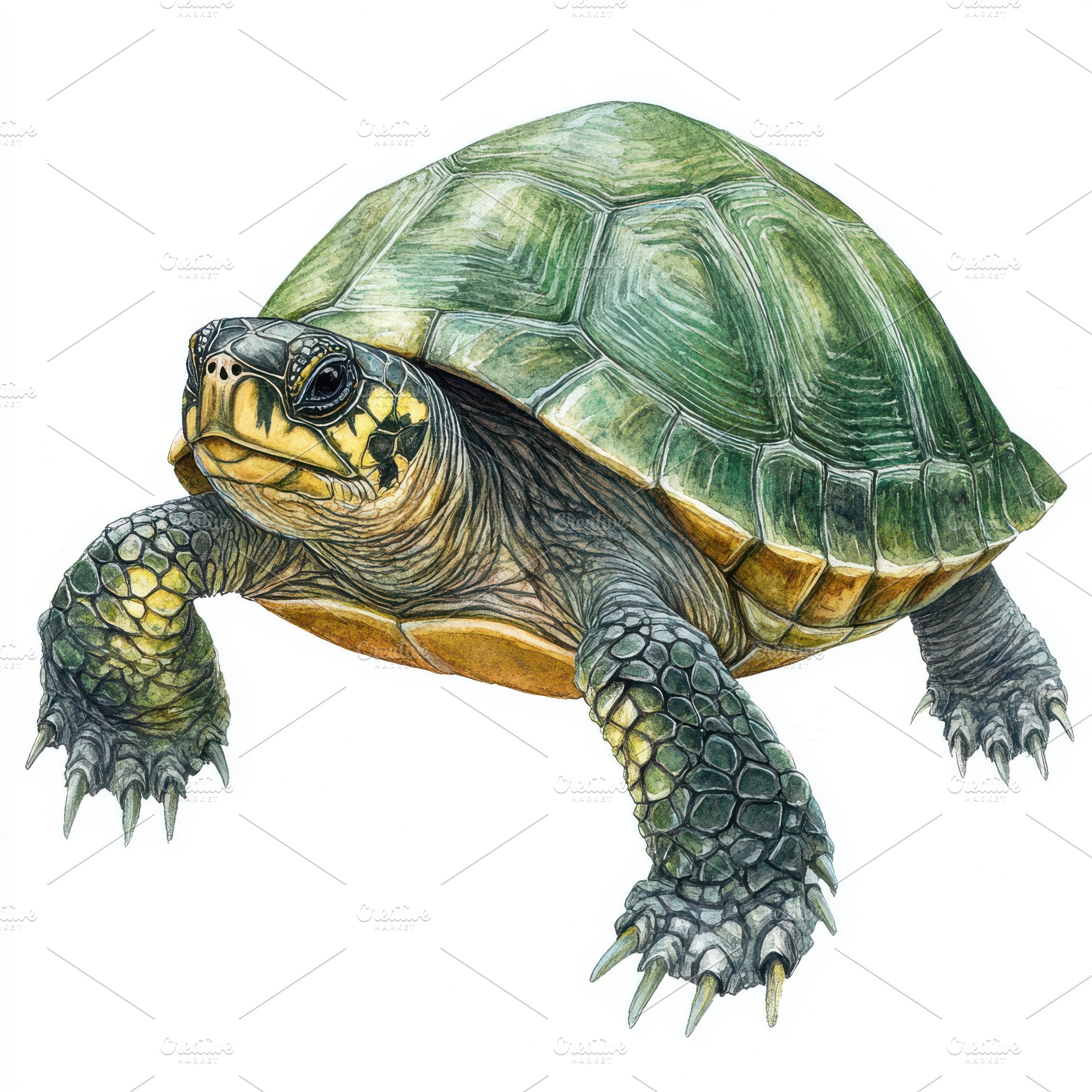 A Detailed Watercolor Painting of a, an Animal Photo by Pixeness Studio