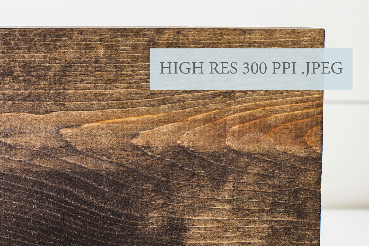 Wood Sign Mockup - Dark Wood Texture, a Product Mockup by Harbor Design Co (Photo 2 of 2)