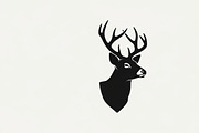 deer head wall mount silhouette, an Illustration by Amazin_art (Thumbnail 13 of 51)
