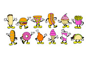Vector Cartoon Fast Food Characters, an Illustration by Andres M Rodriguez (Thumbnail 3 of 5)