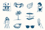 La Dolce Vita Summer Illustrations, an Object Illustration by NatalieArtShop (Thumbnail 2 of 17)