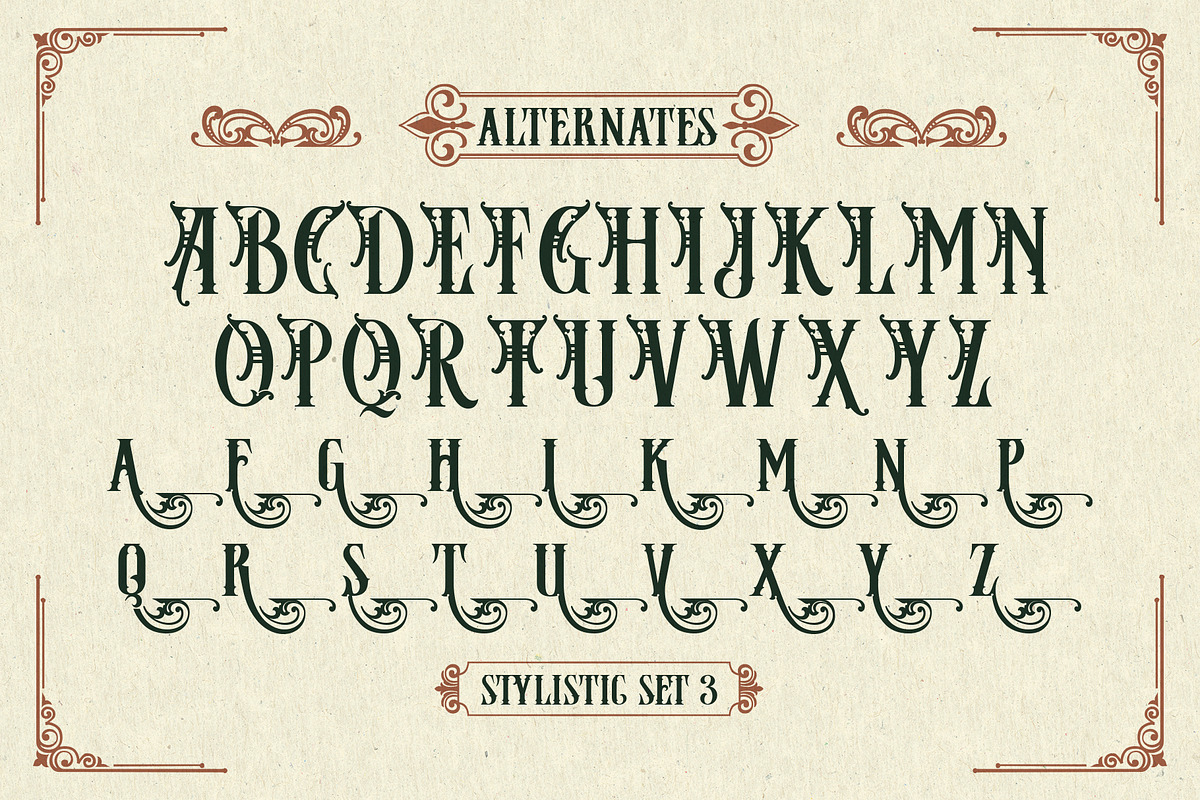 Jamesoon Victorian Typeface, a Serif Font by alit design (Photo 15 of 17)