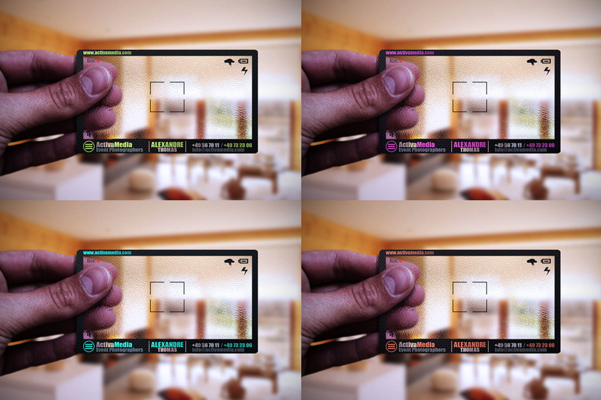 Plastic Photographer Business Card, a Business Card Template by Marvel (Photo 3 of 4)