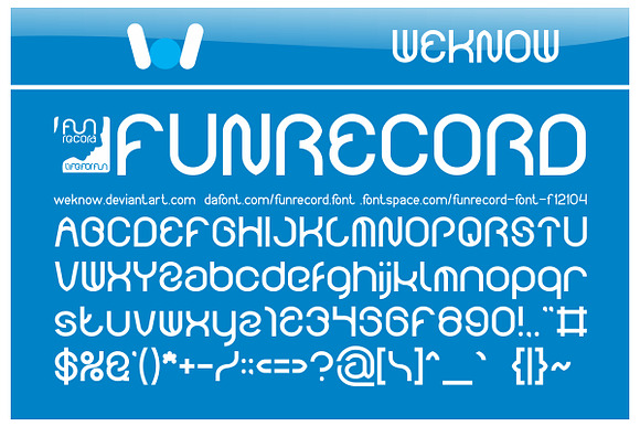funrecord font preview 8