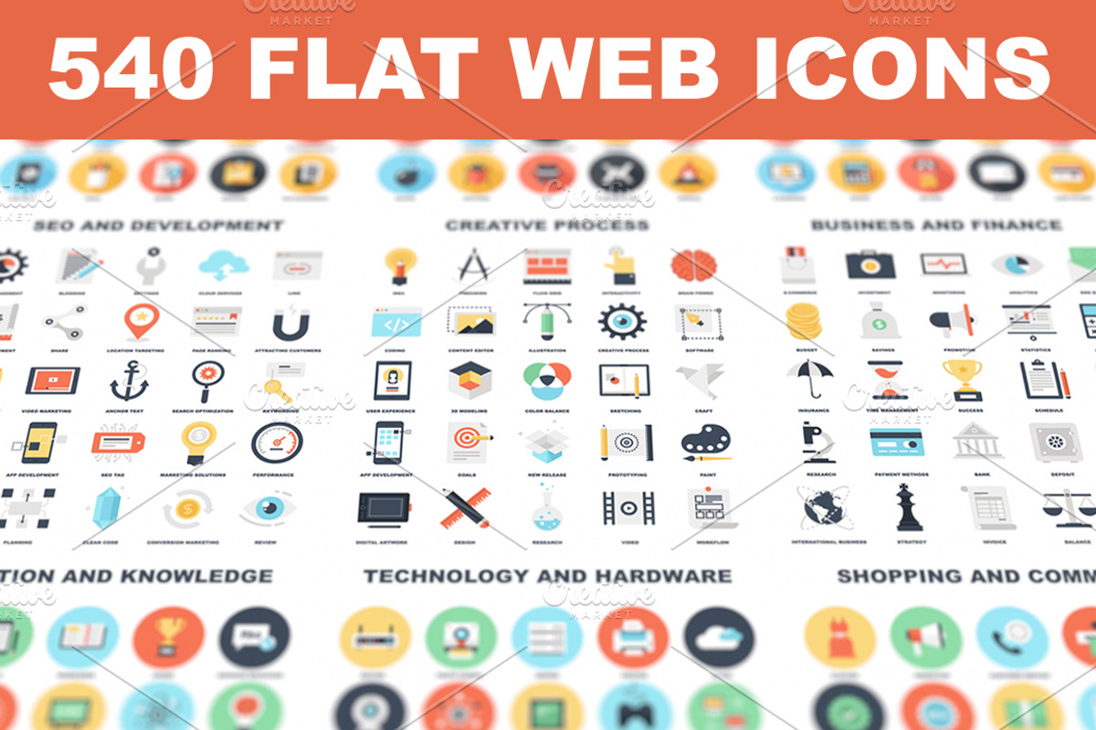 Simplistic Flat Web icons., an Outline Icon by Maxim_Basinski (Photo 1 of 4)