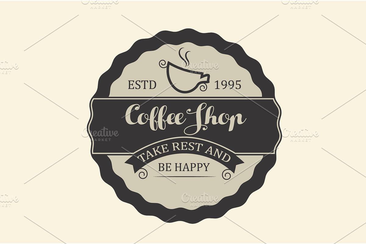 Vintage Coffee logos, a Branding & Logo Template by Ismael Hossain (Photo 3 of 7)
