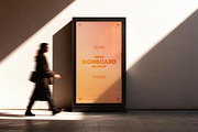 Outdoor Vertical Signboard Mockup, an Advertising Mockup by Design Squad (Thumbnail 1 of 4)