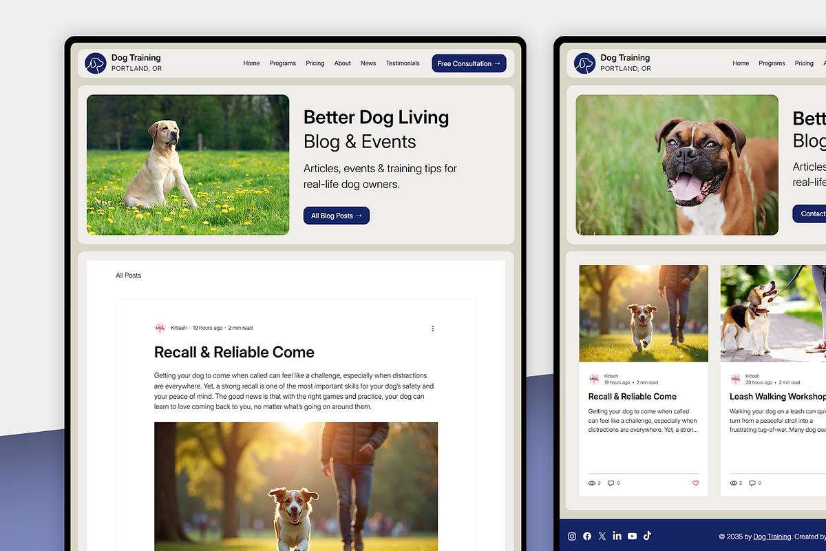 Dog Trainer - Wix Studio Website, a Wix Template by Kitteeh (Photo 8 of 17)