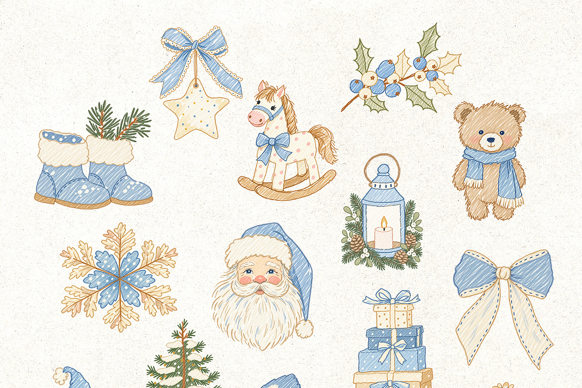 Blue Christmas, a Seasonal Illustration by Vasmila (Photo 3 of 11)