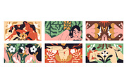 Abstract Matisse art women & flowers, a Decorative Illustration by PaperTrident (Thumbnail 1 of 7)