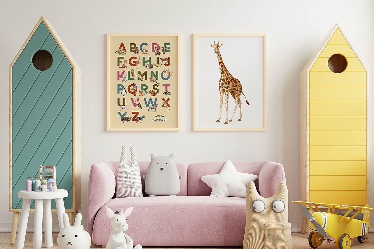 Kids Animal Alphabet and Letter Card, an Animal Illustration by Julia M. Watercolor (Photo 4 of 10)
