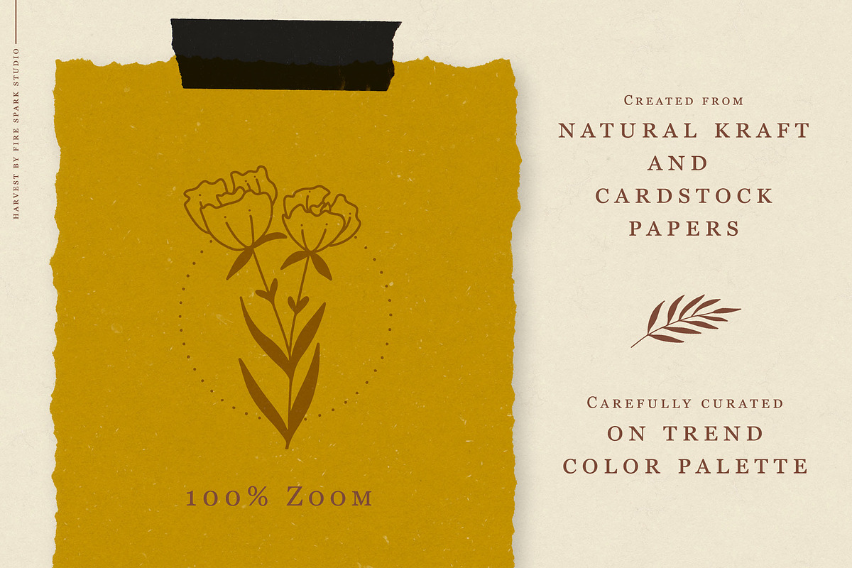 Natural Earth Toned Paper Textures, a Pattern Graphic by Fire Spark Studio (Photo 2 of 6)