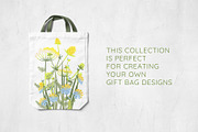 MEADOW FLOWERS: clipart & borders, a Seasonal Illustration by Elliko shop (Thumbnail 6 of 8)