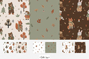 Fall Woodland Animals Clipart, a Decorative Illustration by Jenny Quince (Thumbnail 6 of 9)