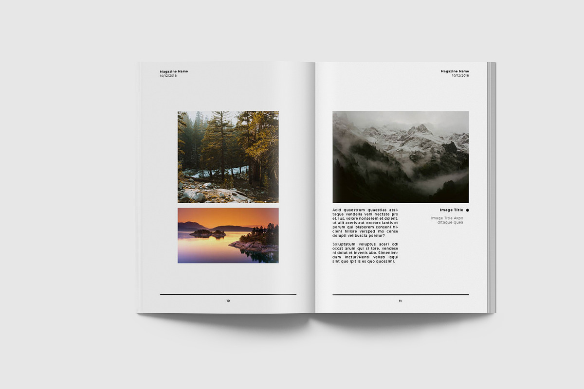 A5 Minimal Magazine Template III, a Magazine Template by Uloel Design (Photo 6 of 12)
