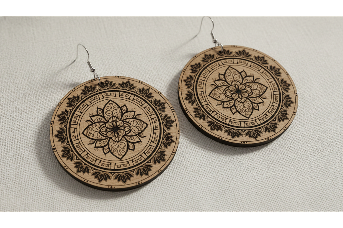 Garden Bloom Earring Set, a Graphic by musafir_fashion (Photo 4 of 11)