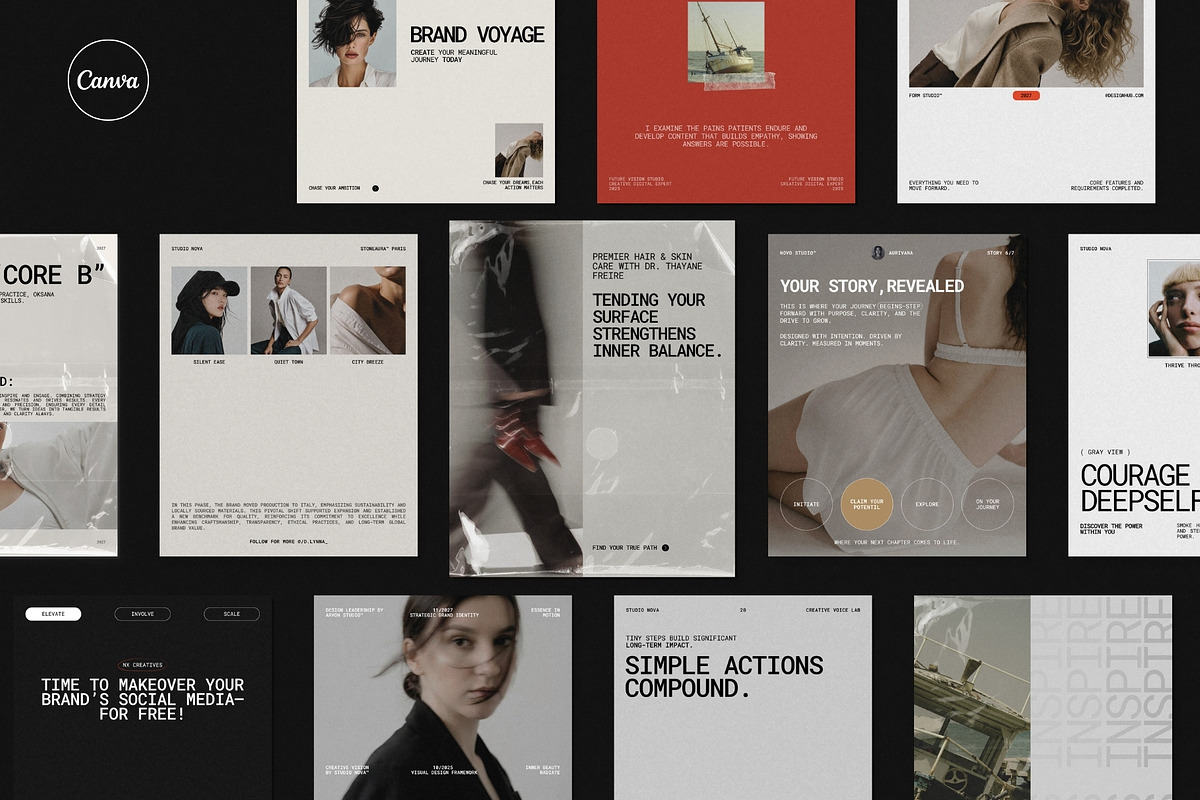 ZENO | Social Media Kit (I), a Social Media Template by The Aesthetic Studio (Photo 1 of 10)