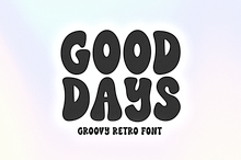 Good Days | Groovy Retro Font
