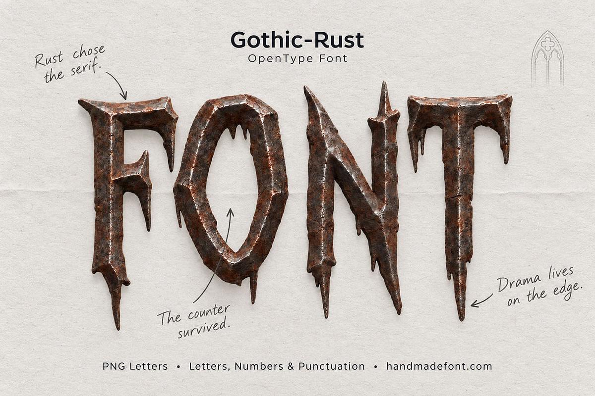 Gothic Rust Font, a Blackletter Font by Handmadefont (Photo 15 of 15)