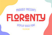 Florenty, a Font by yellowline (Thumbnail 1 of 7)