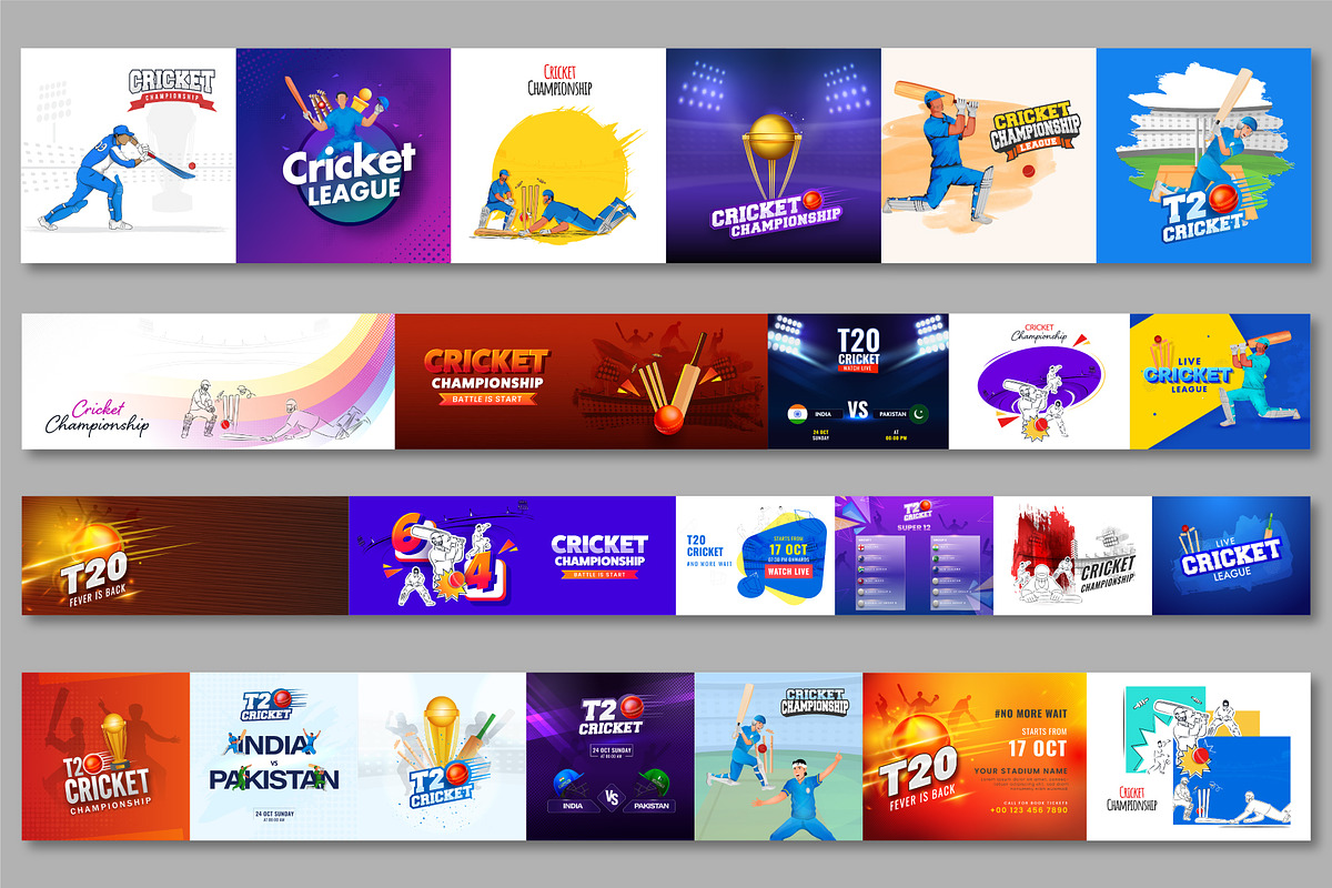Cricket 2021 Bundle Vol-4, a Sport Illustration by Allies Interactive (Photo 2 of 3)