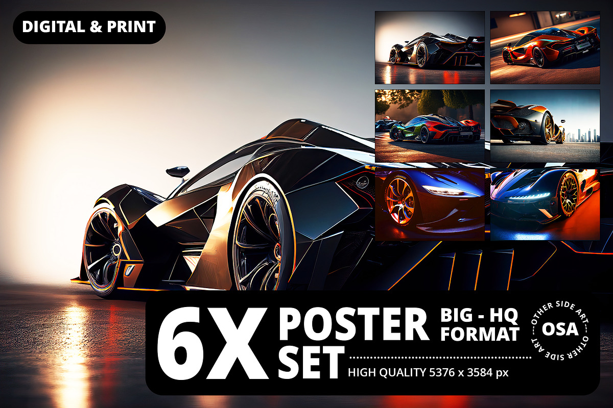 Supercar in the City Illustration, a Wallpaper Graphic by Other Side Art (Photo 1 of 8)